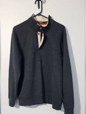 Orvis Men's Charcoal Half-Zip Sweater